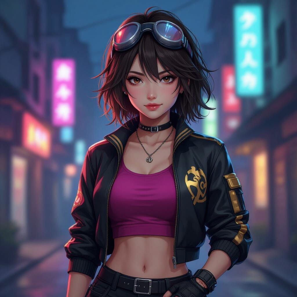 Yui Kimura in Semi-Realistic Visual Novel Style