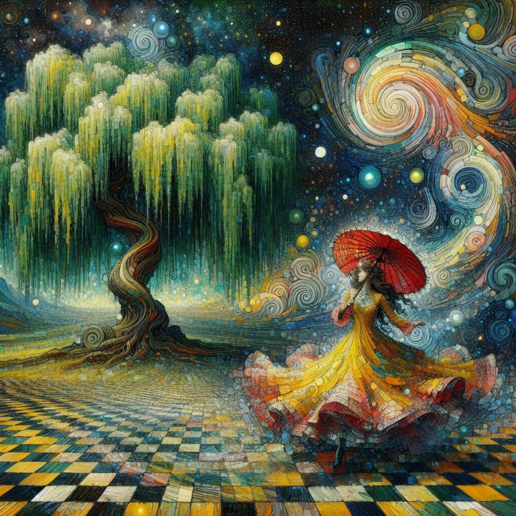 Dreamlike Dance: South Asian Woman in Pre-1912 Style