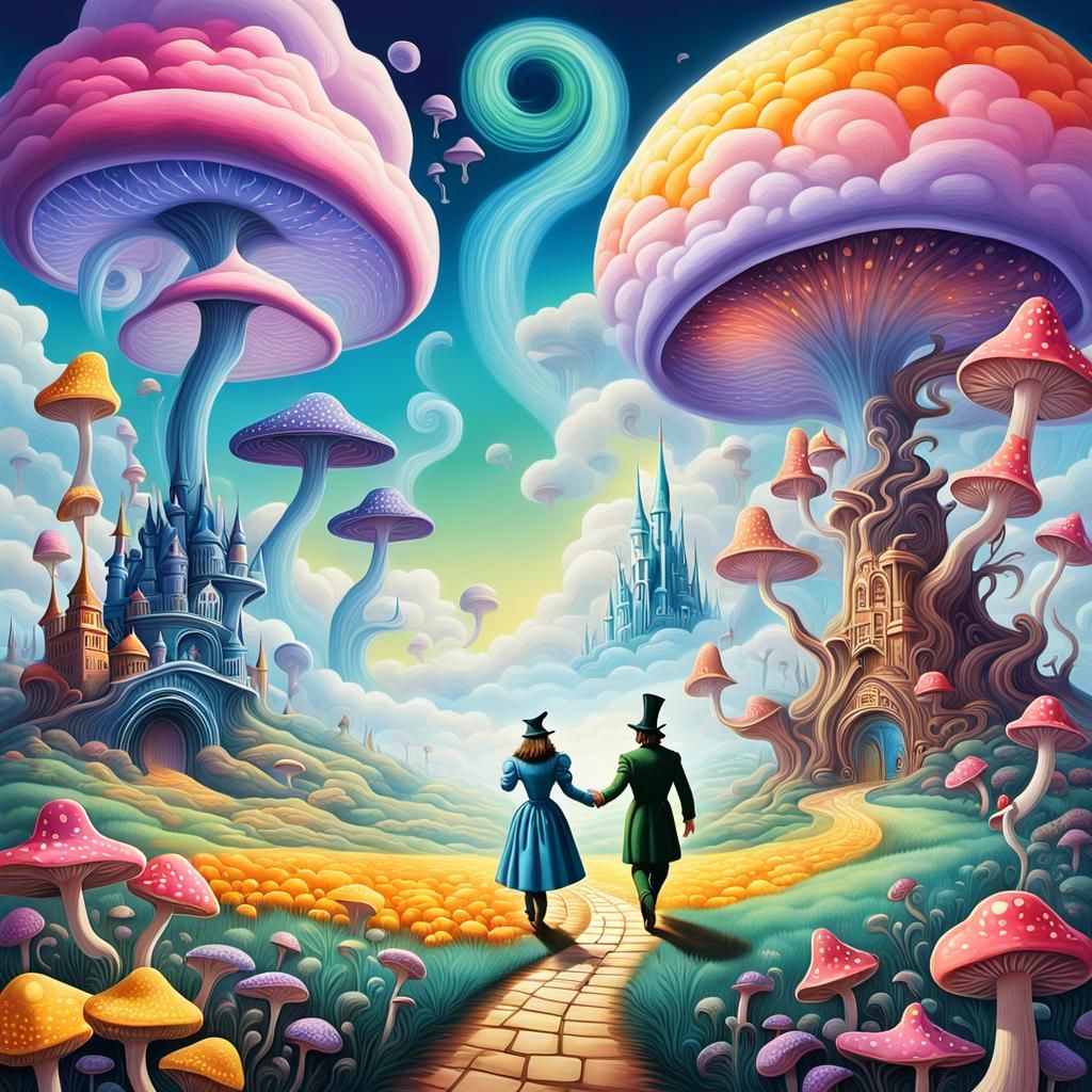 Dreamlike Wizard of Oz and Alice in Wonderland Crossover