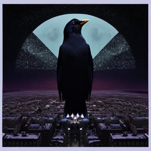 Blackbird Singing in the Dead of Night: 3D Render