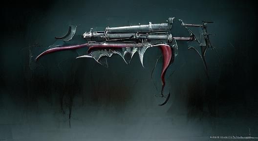 Gothic Mechanical Weapon Concept Art