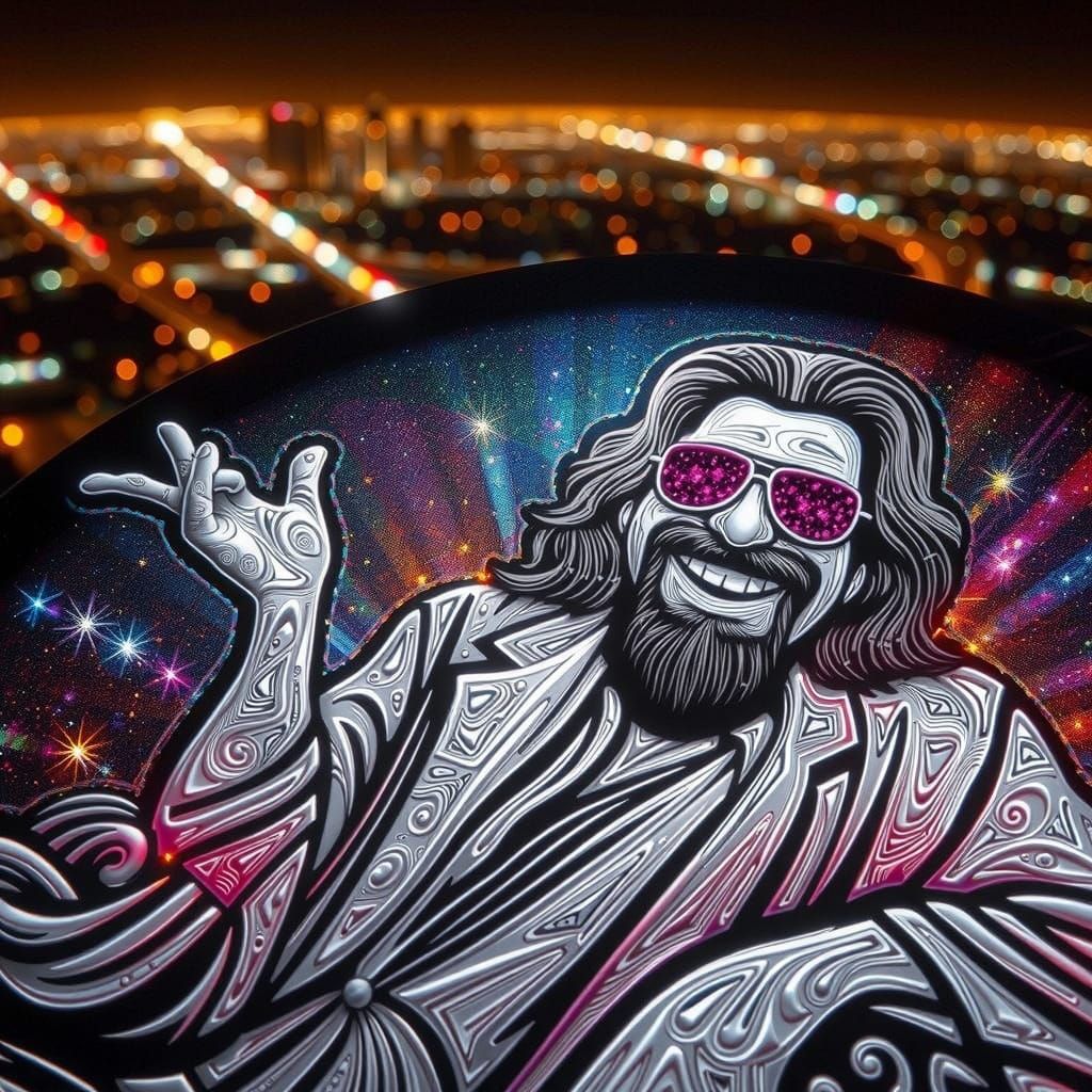 The Dude Soars Over LA in Vibrant Backlit Style