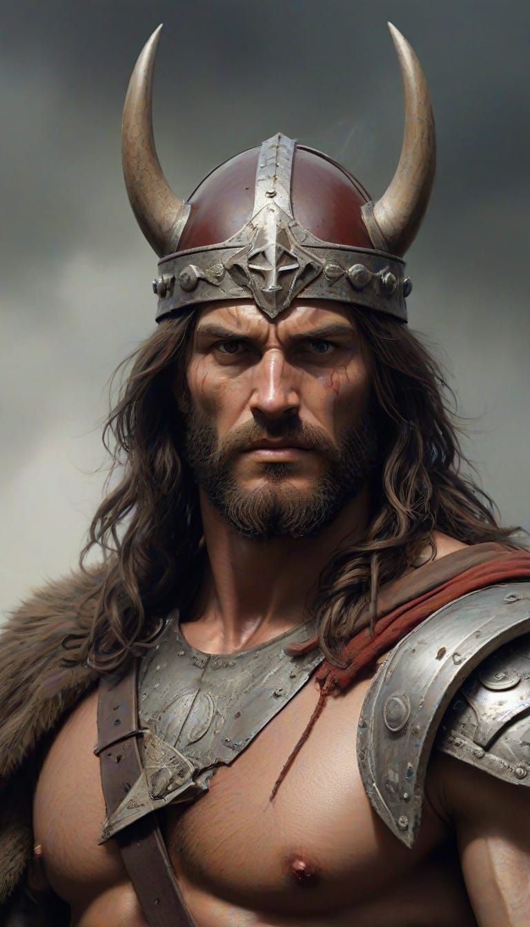 Jesus Christ as a Fierce Viking Warrior King