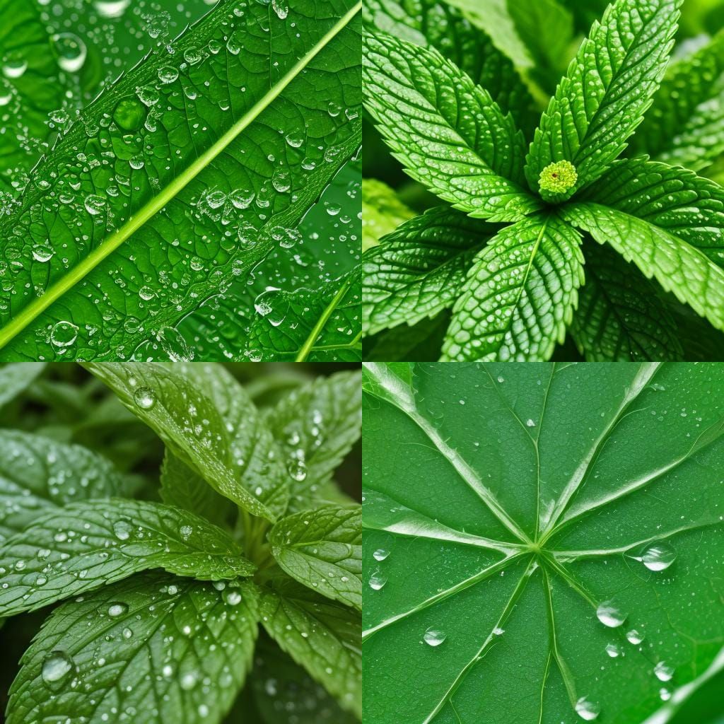 Fresh Mint Leaves Splashing: Professional Photography