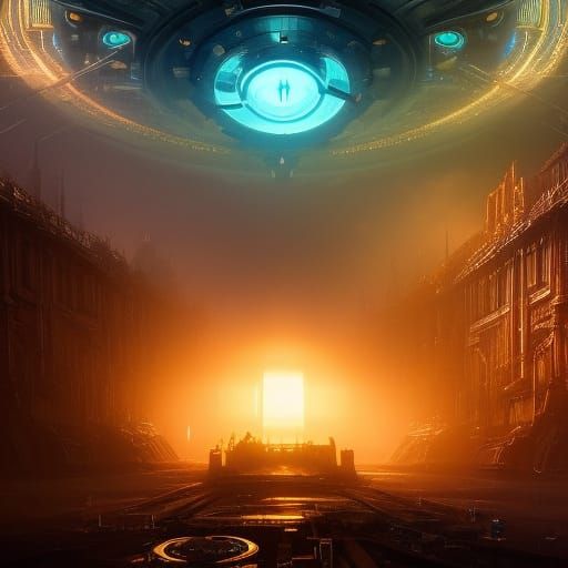 Steampunk Time Traveler Enters Clockwork Portal