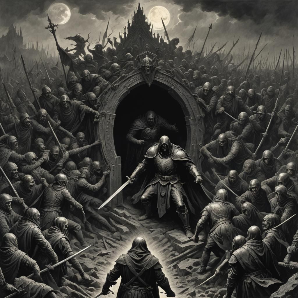 Dark Shield in Gothic Horror Style