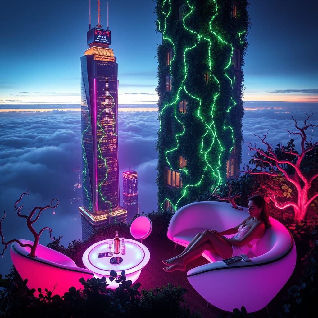 Luxury Futurism: Smart Vines Ensnare Highrise Residents in E...