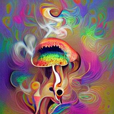 Psychedelic Smoke Creates Abstract Shapes