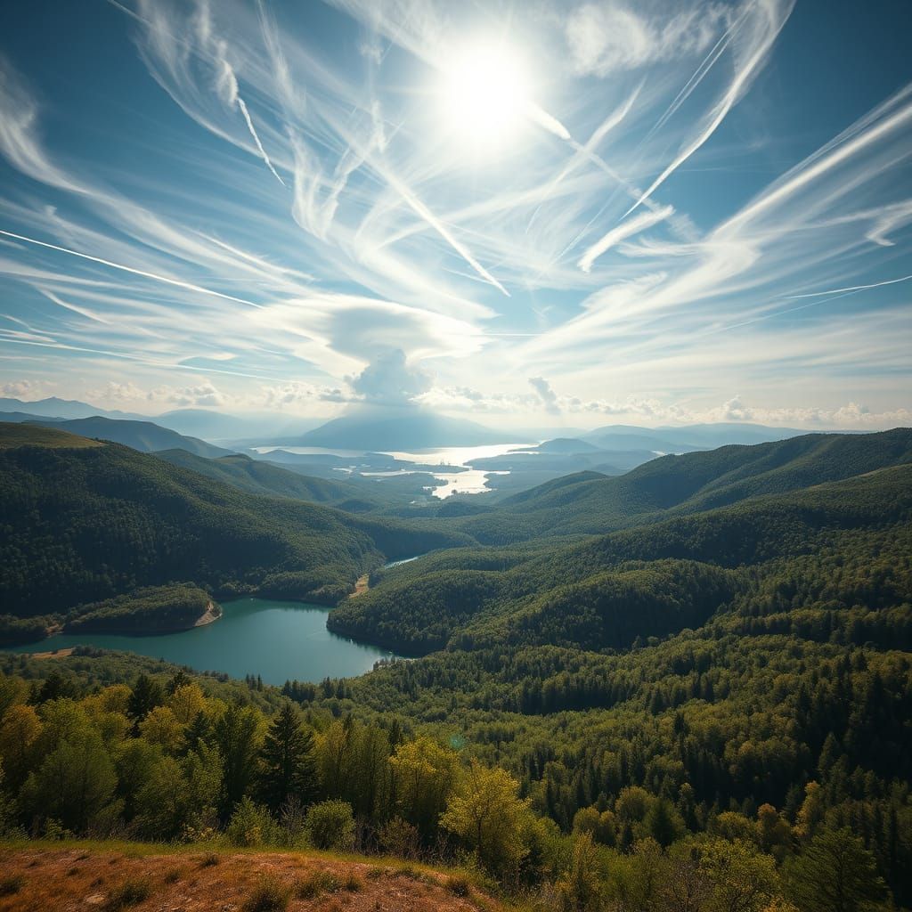 Lake Balaton Landscape in a Cinematic Style