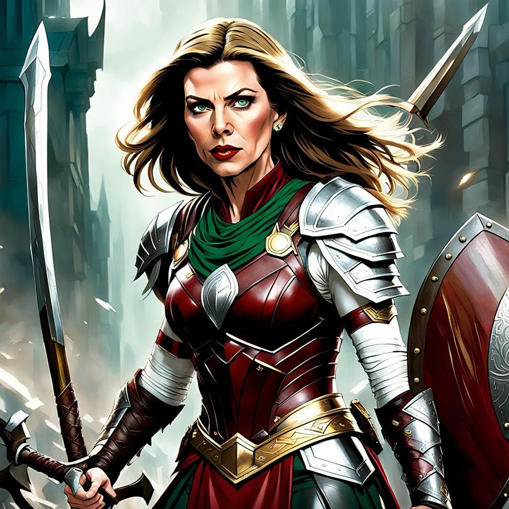 Christine Baranski as the  Lady Sif of Asgard,