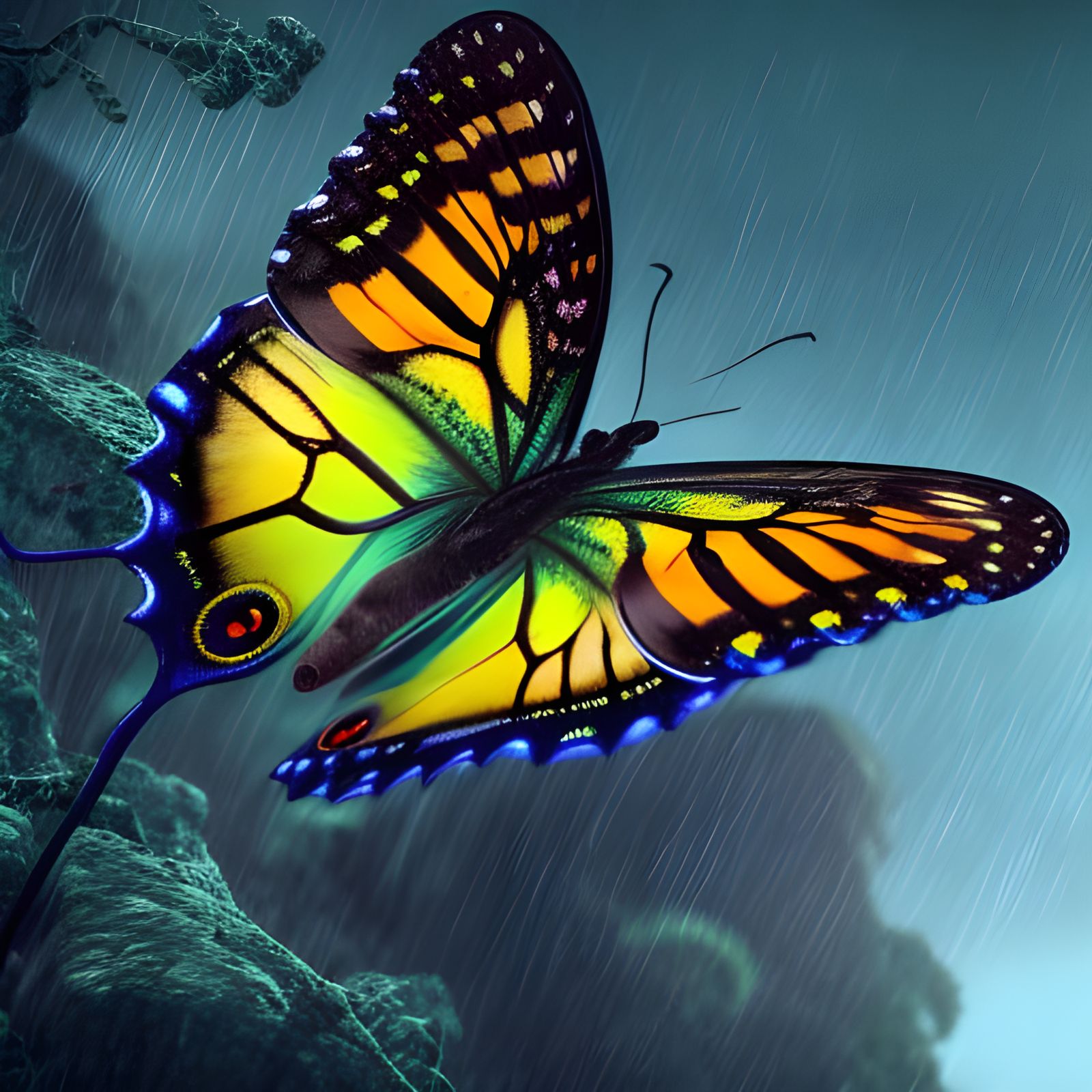 Fly through the storm