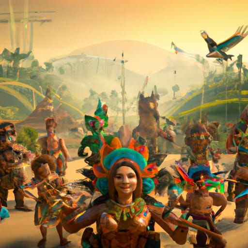 Tupi-Guarani Gods at Brisbane 2032 Olympics