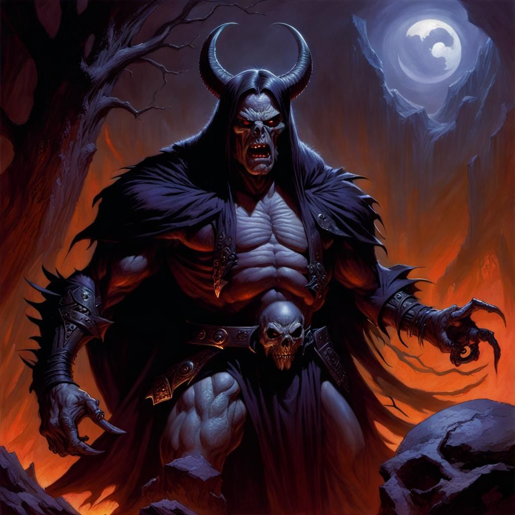 Grimdark Warrior Illustration