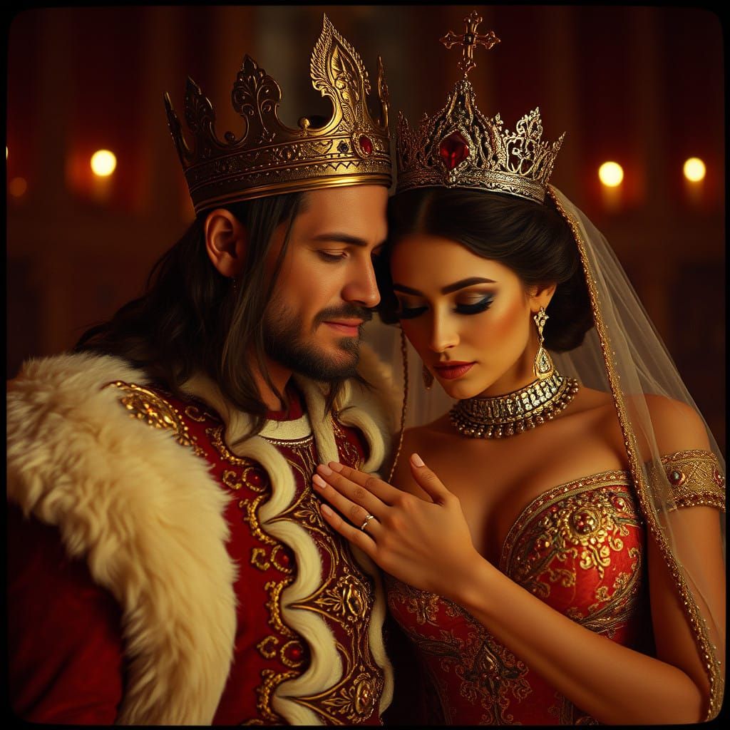 Epic Cinematic Portrait of a Regal Couple