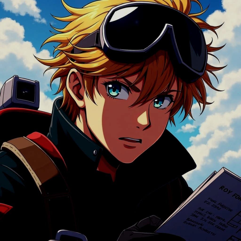 Handsome Anime Pilot Roy Fokker, Cel-Shaded Manga