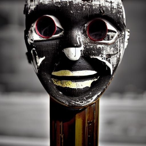 Eerie Film Noir Scene in High Contrast Black and White