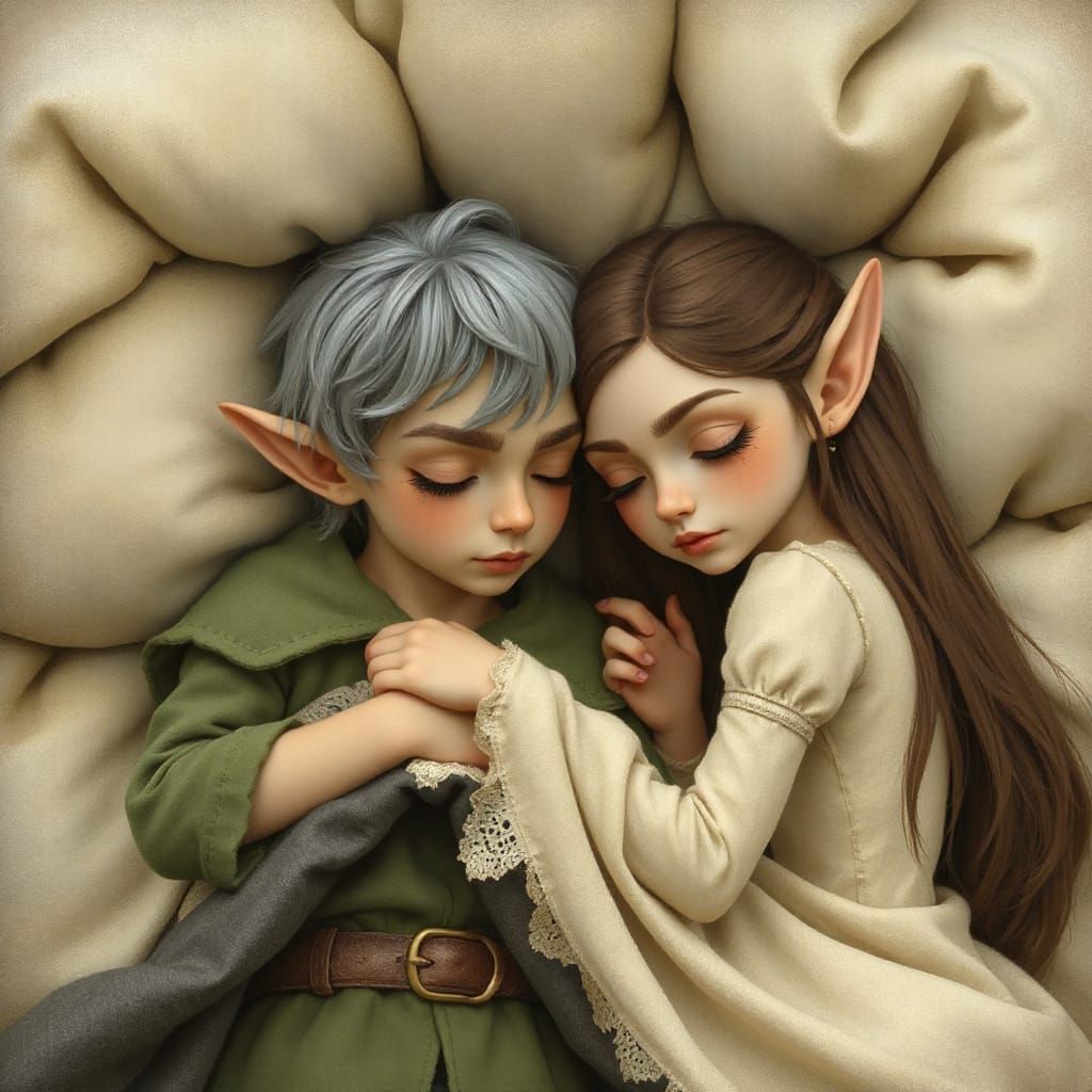 Dreaming Elves in Soft Pastels