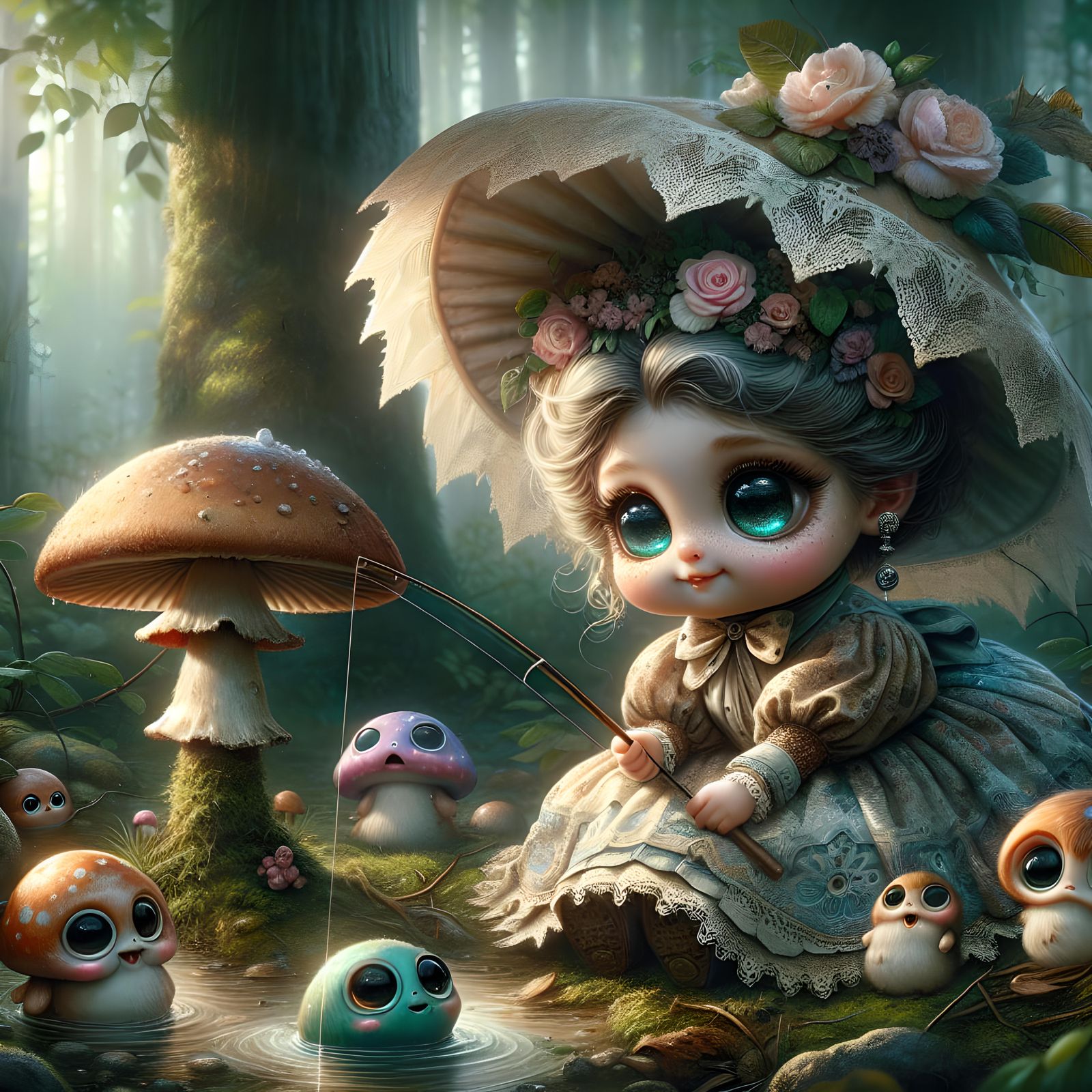 Morning Fishing, Deary!