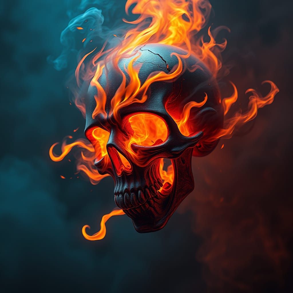 Burning Skull