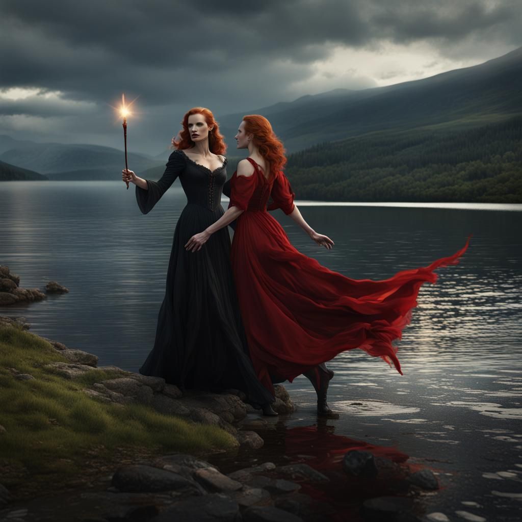 Epic Fantasy Battle on Loch Ness