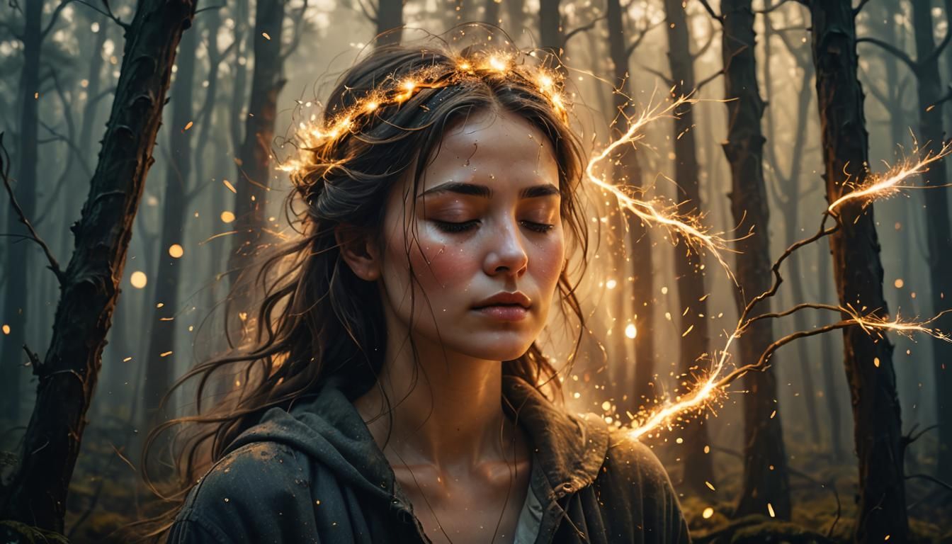 Ethereal Forest: Dissipating Sparks in Surrealism