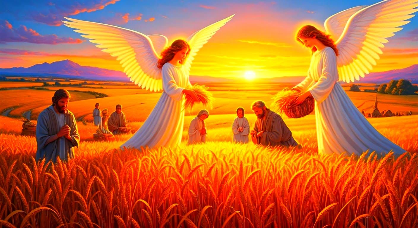 Angelic Gathering of Spiritual Believers