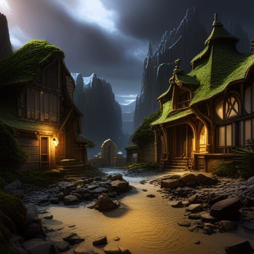 Fantasy Concept Art in Deep Color, 8K Resolution