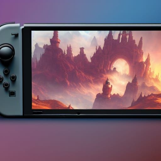 Detailed Nintendo Switch Matte Painting