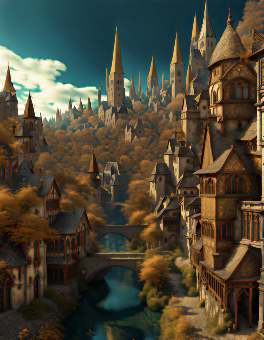 Medieval City Landscape