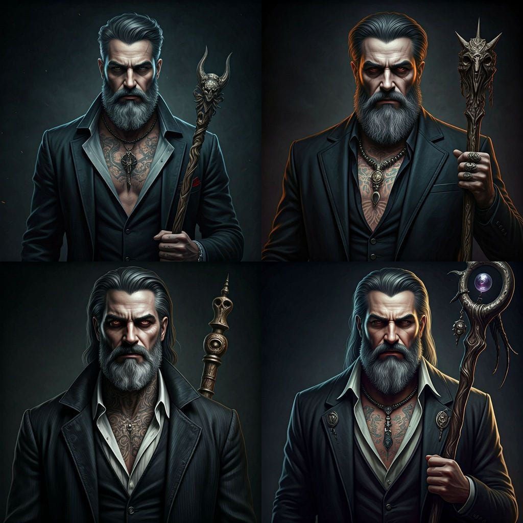 Disturbing Elegance: Dark Magnetism Portrait