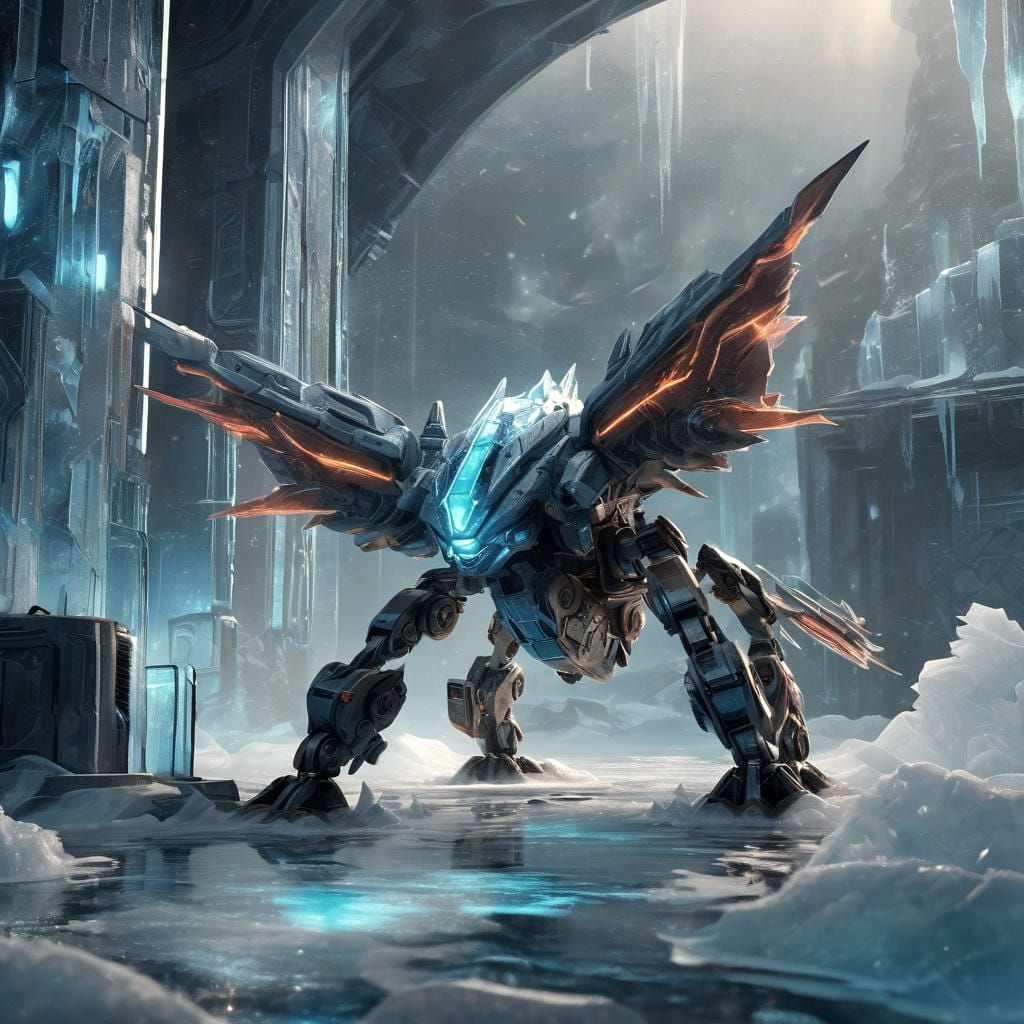 Pokémon in Ice: Sci-Fi Mech Details