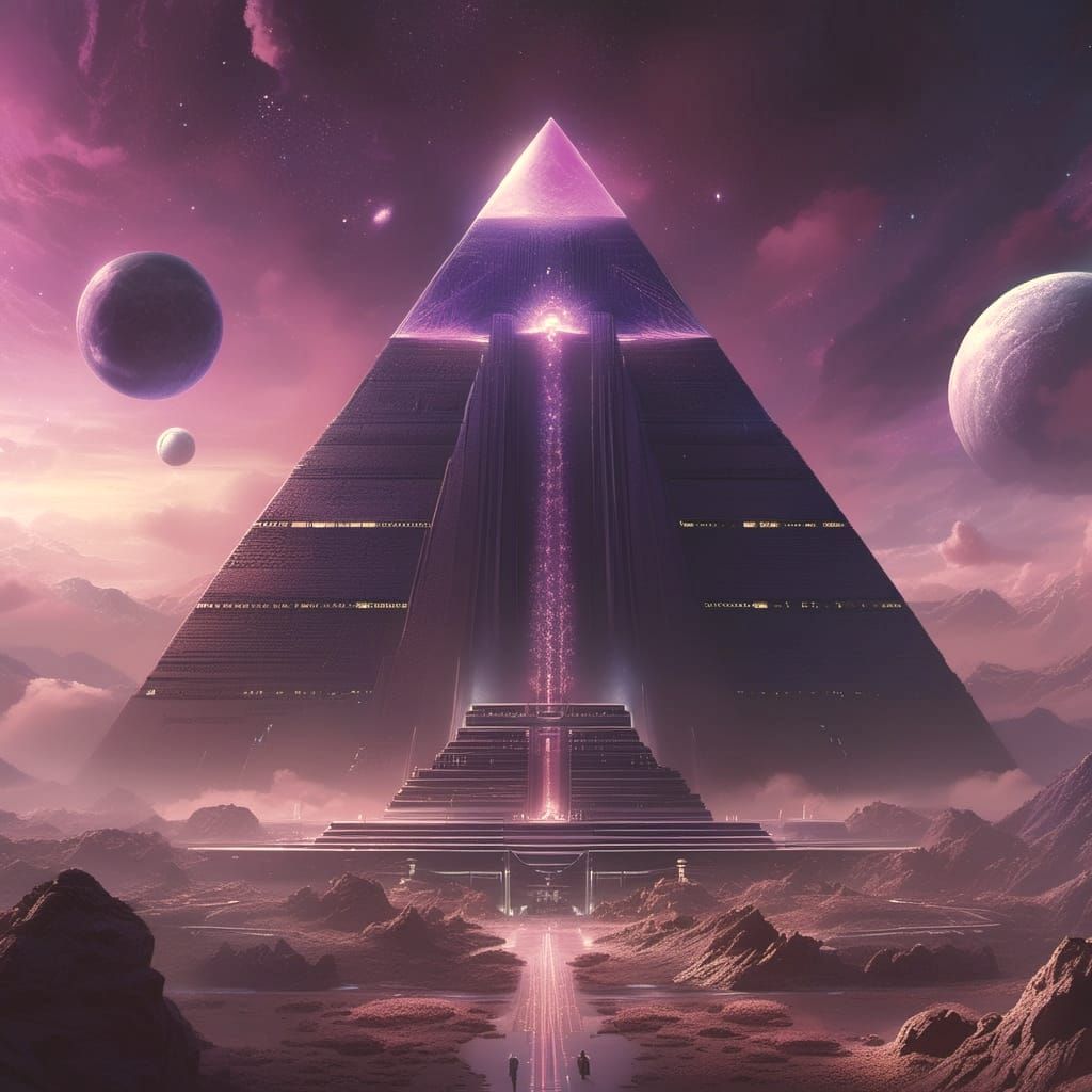 Annunaki Aliens Building Pyramids in Space Opera Style