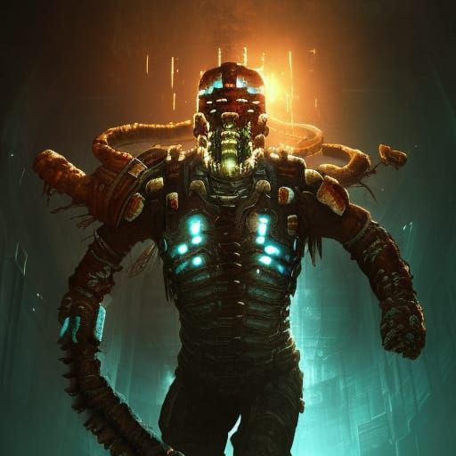 Dead Space in Doom Style: Dark Fantasy Concept Art