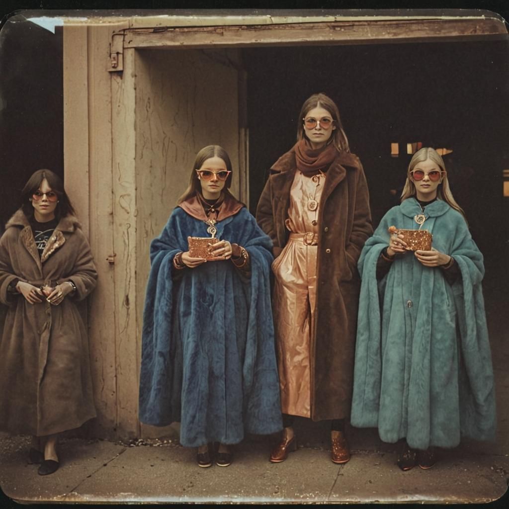 Ethereal Martian Fashionistas in Hyperrealistic Splendor