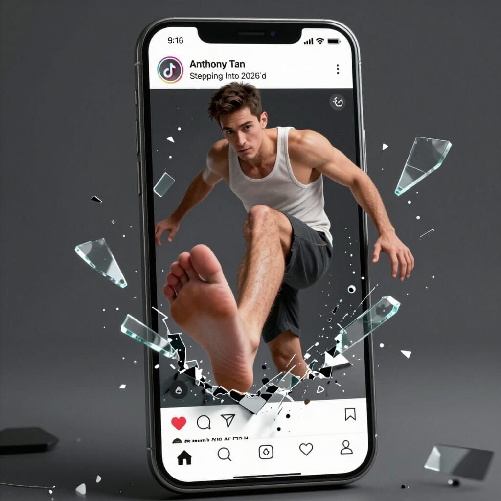 Man Emerges From TikTok Into 2026