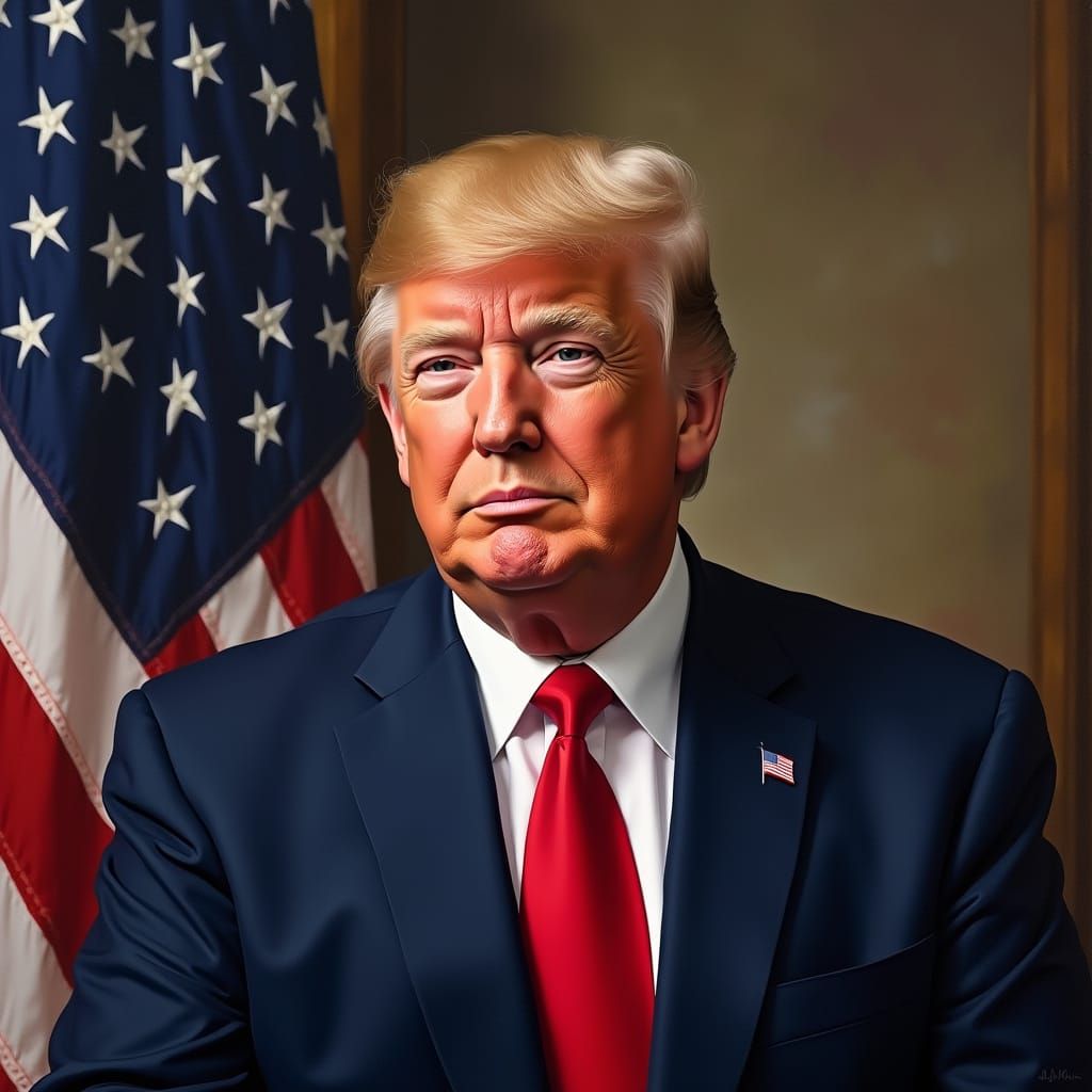 Formal Portrait of a Politician in the Style of Classical Re...