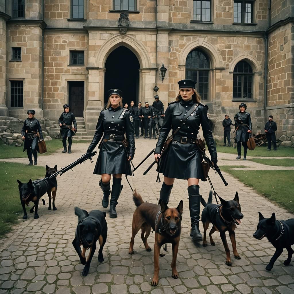 Heavily Armed Guards Hunting in Bergedorf Castle