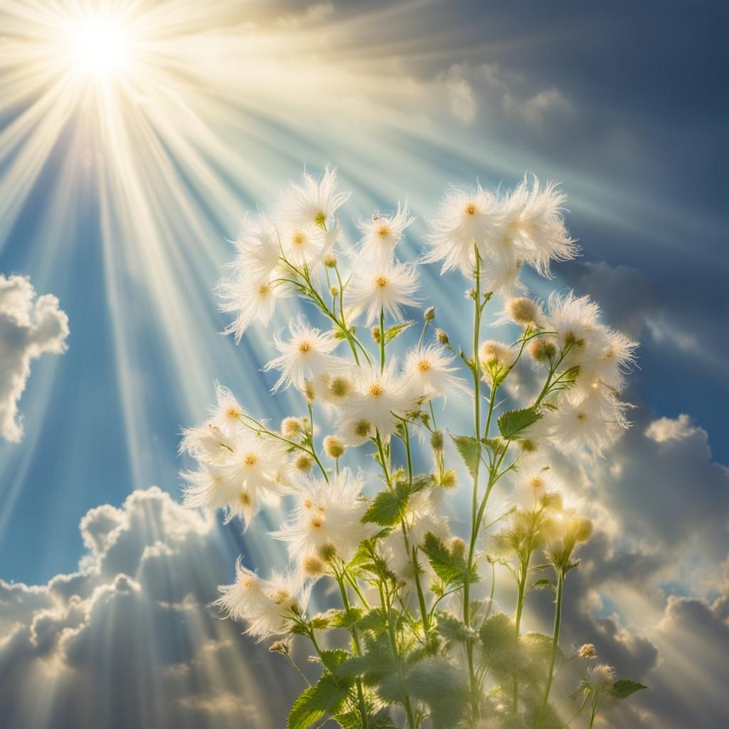 Chrysanthemums in Divine Sunshine