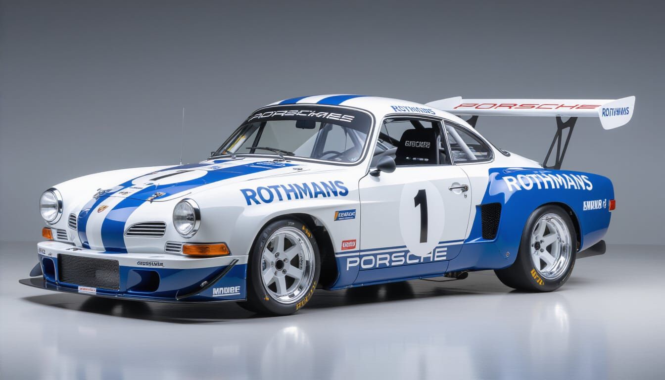Karmann Ghia GT3 Race Car with Rothmans Livery