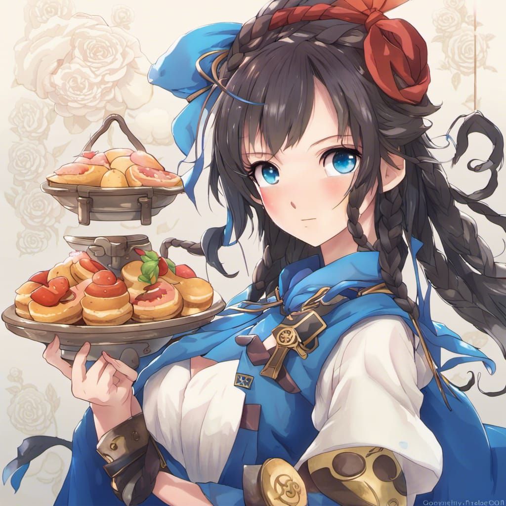 Anime Girl: Traveling Mage and Baker