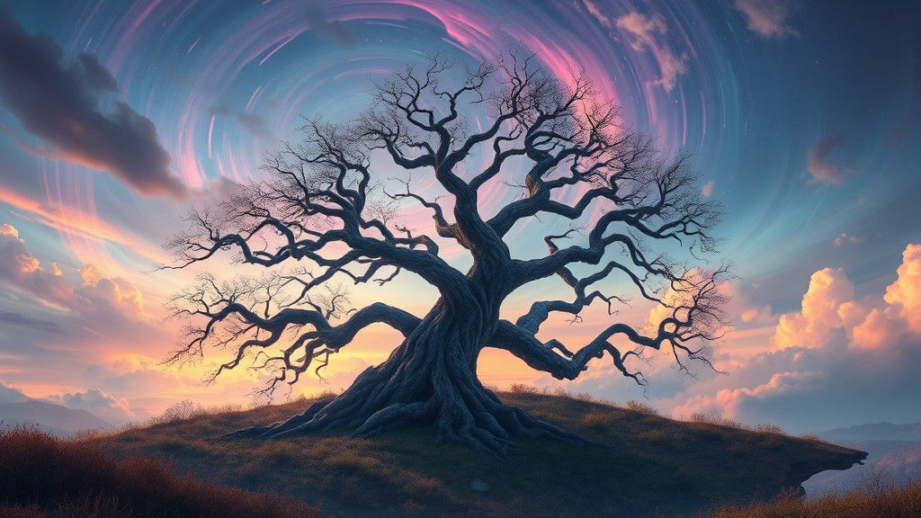 Dreamlike Landscape with Ancient Tree in Unreal Engine