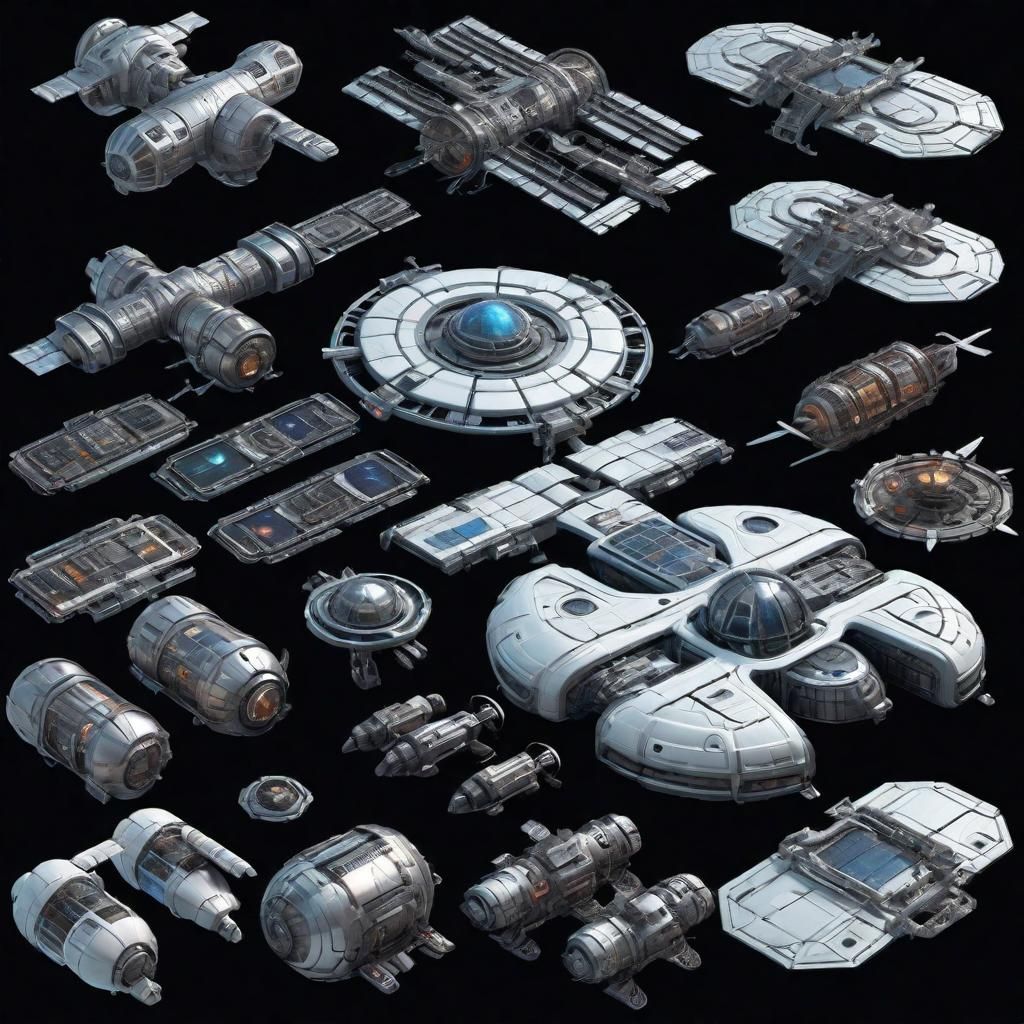 Sprite Reference Sheet - Spacestations