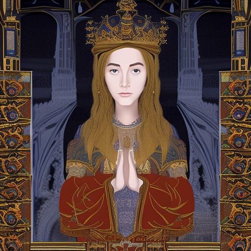 Epic Digital Painting of Eleanor of Aquitaine