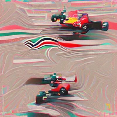 Formula One Race Car in Action