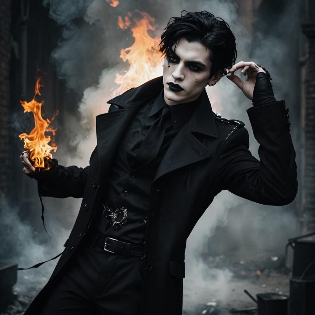 Angry gothic wizard.