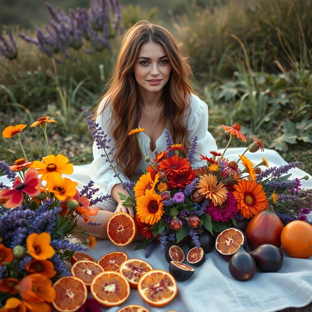 bohemian outdoor picnic