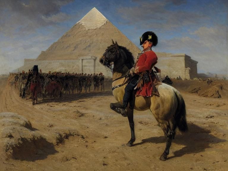 Painting of Napoleon in Egypt