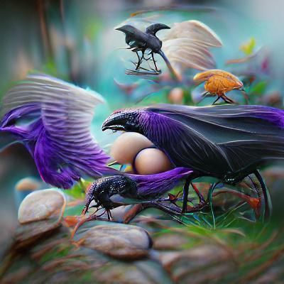 Raven in Winter: A Study in Black and White