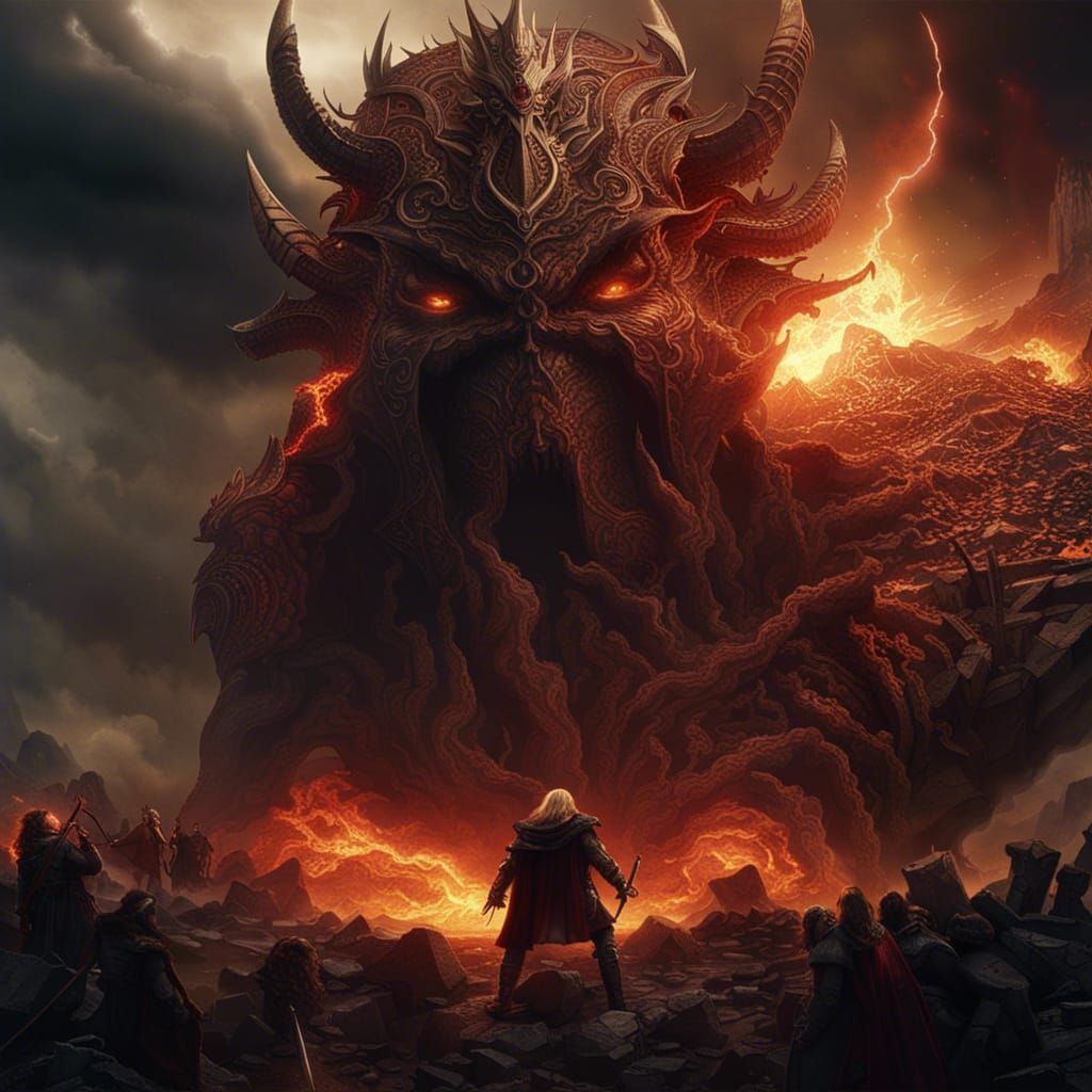 Epic Battle: Odin Versus Surtr