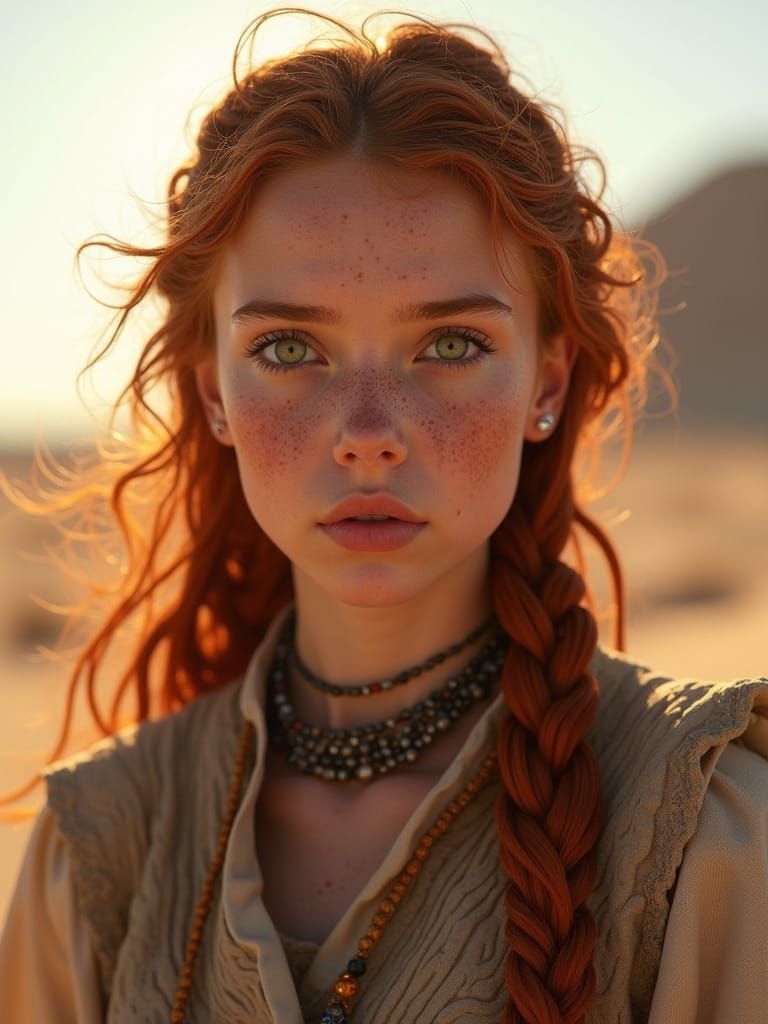 Hyperrealistic Fantasy Portrait of a Breathless Warrior